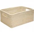  Home4You CELESTE-2, 45x29xH14cm, rattan, washed white 59959