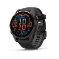   Garmin Fenix 8  43 Amoled Sapphire Carbon Grey DLC Titanium  -  