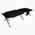  Highlander Aluminium Camp Bed w/pocket Black