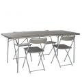  Vango Orchard XL Table And Chair Set Grey