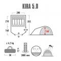  High Peak Kira 5.0 Nimbus Grey