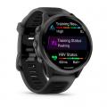   Garmin Forerunner 570  47 Slate Gray Aluminum  Translucent Black   