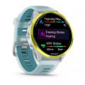   Garmin Forerunner 570  47 Amp Yellow Aluminum  Translucent Whitestone/Turquoise   