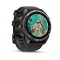 ����� ���� Garmin Fenix 8 �51�� MicroLED Sapphire Titanium Carbon Gray DLC � Black/Pebble Grey �����-���� ���������� �������