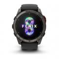 ����� ���� Garmin Fenix 8 �51�� MicroLED Sapphire Titanium Carbon Gray DLC � Black/Pebble Grey �����-���� ���������� �������