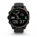   Garmin Fenix 8  43 Amoled Sapphire Carbon Grey DLC Titanium  -  