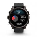   Garmin Fenix 8  43 Amoled Sapphire Carbon Grey DLC Titanium  -  