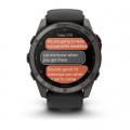 ����� ���� Garmin Fenix 8 �51�� MicroLED Sapphire Titanium Carbon Gray DLC � Black/Pebble Grey �����-���� ���������� �������