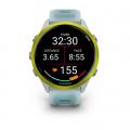   Garmin Forerunner 570  47 Amp Yellow Aluminum  Translucent Whitestone/Turquoise   