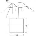   Easy Camp Tarp 3 x 3 m Granite Grey